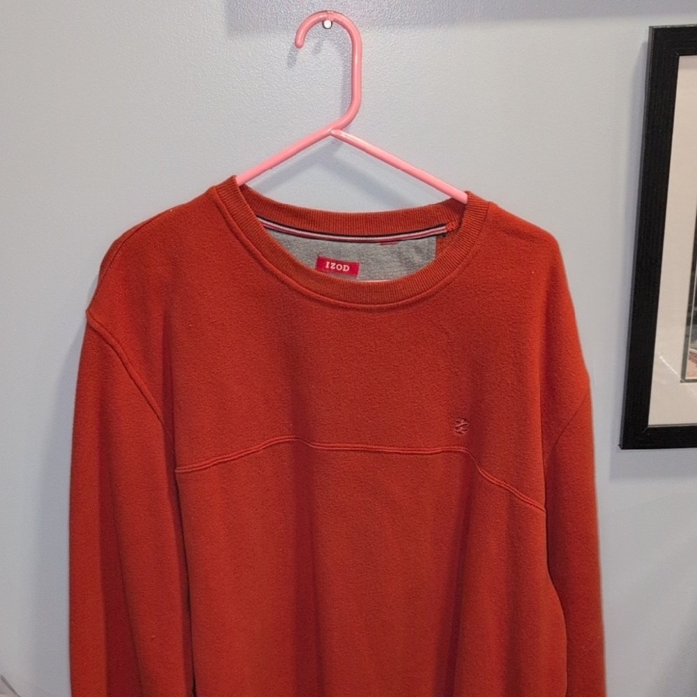 IZOD Men's Rust Crewneck Sweater